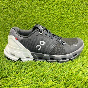 On Cloudflyer Womens Size 6 Black White Athletic Running Walking Shoes Sneakers